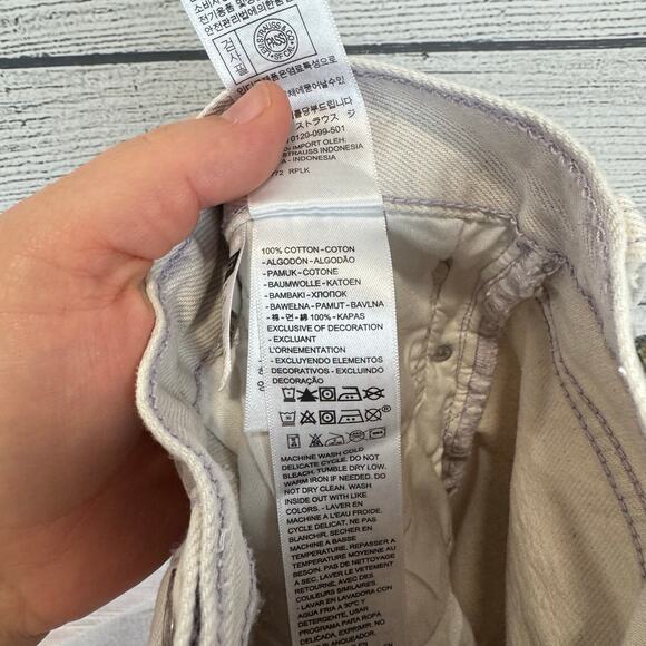 Levi's Women's 501 High Waisted Purple Washed 90's Straight Leg Jeans Size 27 - Picture 11 of 11